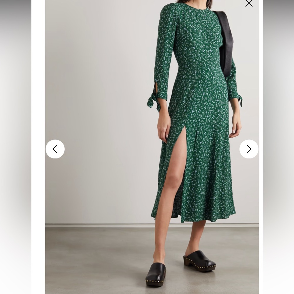Zelda Floral-Print Crepe Dress